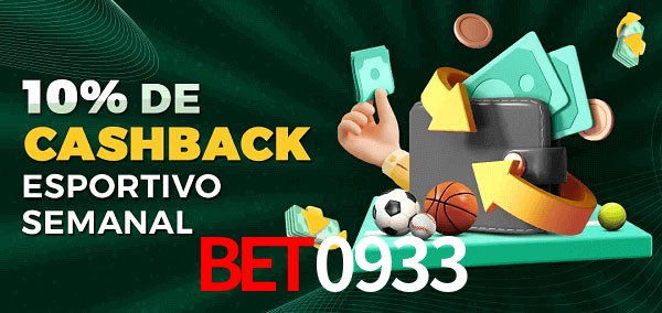 10% de bônus de cashback na Bet0933